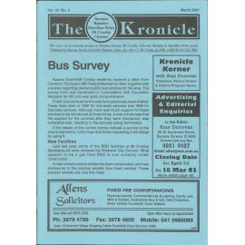 The Kronicle Vol. 16 No. 3 March 2001
