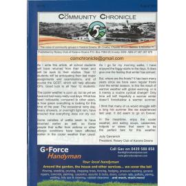 The Community Chronicle No. 74 August 2017