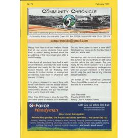 The Community Chronicle, No. 79 February 2018