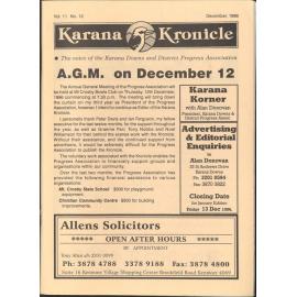 Karana Kronicle, Vol. 11 No. 12 December 1996