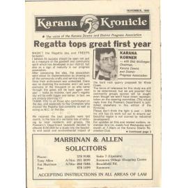 Karana Kronicle, November 1990