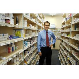 Friendly Care Pharmacy's Craig Carson, Booval, Ipswich, April 2004