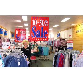 Maria Roper at Millers Family Store at Forest Lake Village, Ipswich, June 2004