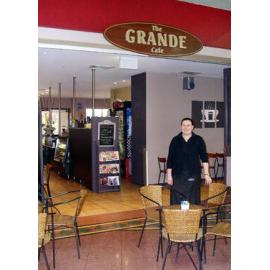 Juanita Birt at The Grande Cafe at Forest Lake Village, Ipswich, June 2004