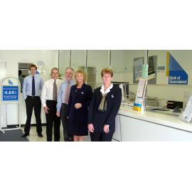 Staff at Bank of Queensland at Forest Lake Village, Ipswich, June 2004