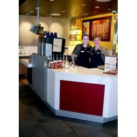 Paula Vanderkruk and Debbie Walker at McCafe, Jindalee, June 2004