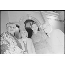Unidentified women, thought to be standing in the entry foyer of the former Congregational Church Sunday School, East Street, Ipswich, 1st August 1994