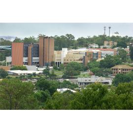 Ipswich General Hospital seen from the Queens Park Lookout, Ipswich, January 2005 
