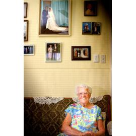 Friede Sempf from North Ipswich on her 95th birthday, Ipswich, January 2005 