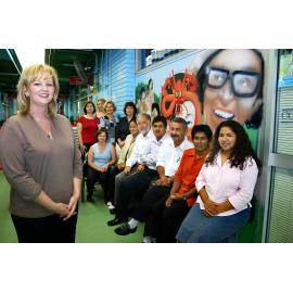 Multi Link staff, Lynda Ford, Ipswich, January 2005 