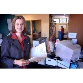 Marlene Long at Ray White, Goodna, January 2005 