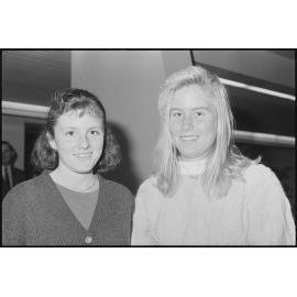 Unidentified women in the foyer of the Ipswich Civic Centre, Ipswich, August 1994
