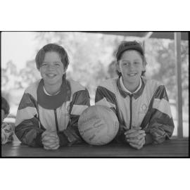 Unidentified members of the Queensland Primary Netball Team, location unknown, 4th August 1994