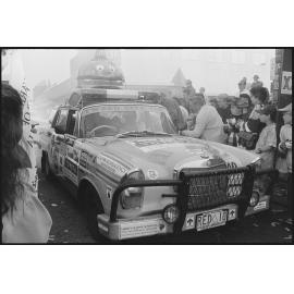 Entrant in the Variety Bash drives down Brisbane Street, Ipswich, 5th August 1994