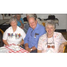 Ipswich Red Cross members Bev Graham, Jackie VanZanden and Dell Jarvis at their morning tea in aid of the Asian tsunami victims, Ipswich, 12th January 2005