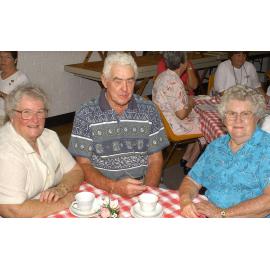 Mary and Rod Clarke with Brenda Duff at the Ipswich Red Cross morning tea in aid of the Asian tsunami victims, Ipswich, 12th January 2005 