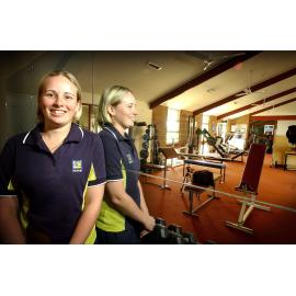 Fitness coordinator, Robyn Tyler plans to help people with cardio vascular diseases with a fitness program at the University of Queensland Gym, Ipswich, 12th January 2005 