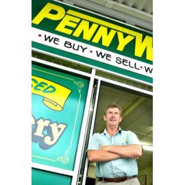 Pennywise owner Don Moore is happy with his business going from a $125,000 turnover to a $1.25 million turnover, Ipswich, 18th January 2005 