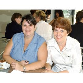 Jacqui Moore and Penny Butler at the women's business breakfast, Ipswich, 19th January 2005 