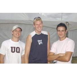 Tim Dennis, KJ Tromp and Johann Eloff from Mansfield at Boonah for Sonfest, Ipswich, 20th January 2005