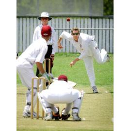 Ipswich vs Beenleigh Cricket match in the Webb Shield, Ipswich, 23rd January 2005