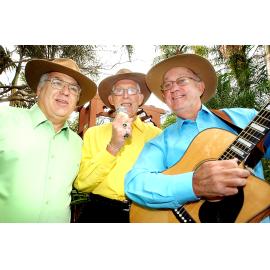 "The Backyard Boys', David Murphy, Tom Wakefiled and Alan Voss, a local band of mature gents organise a Charity Concert, Ipswich, July 2004