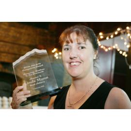 Recipient of the Hilda des Arts Footprints Award, Linda Munn, Ipswich, 17th February 2005
