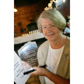 Recipient of the Hilda des Arts Footprints Award, Helen Whittle, Ipswich, 17th February 2005