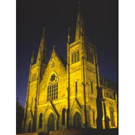 St Mary's Catholic Church at night, Woodend, Ipswich, 2004