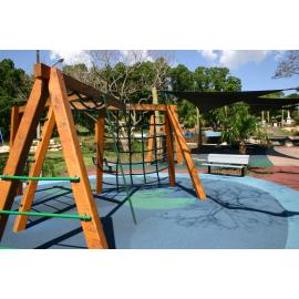 Playground equipment at Queens Park, Ipswich, December 2005