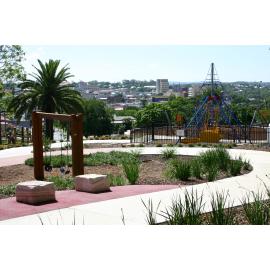 Playground equipment at Queens Park, Ipswich, December 2005