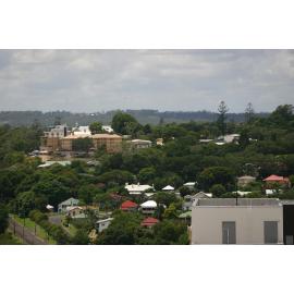 View from Health Plaza carpark towards Ipswich Girls' Grammar School, Ipswich, 2009