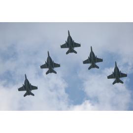 F/A-18f Super Hornets arriving at Amberly Air Force Base, Ipswich, 2010 