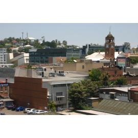 View looking south from the Health Centre carpark, Ipswich, 2010