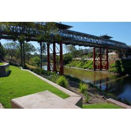 Bradfield Bridge, from Riverheart Parklands, Ipswich, October 2012