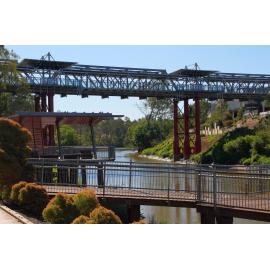 Bradfield Bridge, from Riverheart Parklands, Ipswich, October 2012