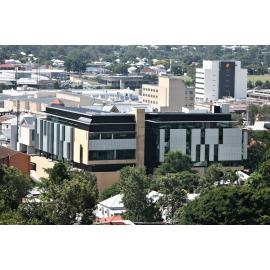 View from Denmark Hill of the Ipswich Courthouse and Police Station, Ipswich, May 2010