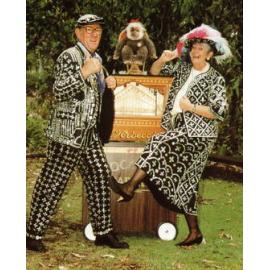 Pearly King and Queen, location unidentified, n.d.