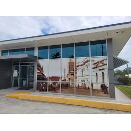 G. James Glass showroom, Riverview, Ipswich, February 2022 