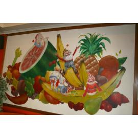 Mural by d'Arcy Doyle, in Gillece's Seafoods, Ipswich, 2007
