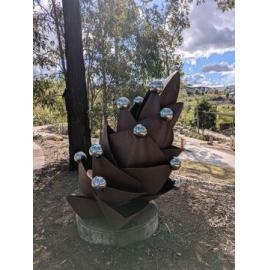 Coleus Habrophyllus Flower Bud, by Lump Studio, Mountain Park, Spring Mountain, Ipswich, installed 2024