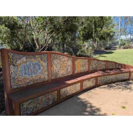 Numbellie Seat, by Sandy Robertson, Phillip Gardner, and Shannon Ruska, Ipswich Nature Centre, Queens Park, Ipswich, n.d.