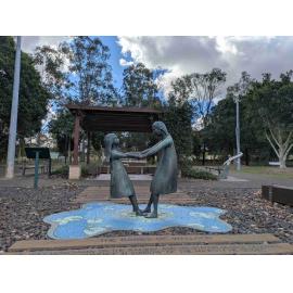 Babies of Walloon, by Matthew Tobin, Bicentennial Park, Walloon, Ipswich, installed 2006