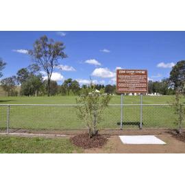 Stone Quarry Cemetery signage, Jeebropilly, 2010