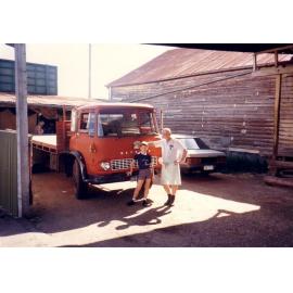 Don Risson and his eldest grandson, 1986