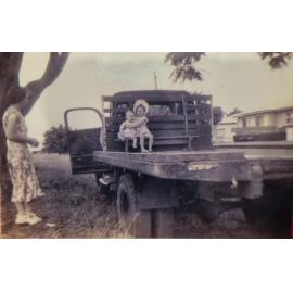 Risson family with their truck