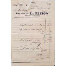 Invoice from C. Risson