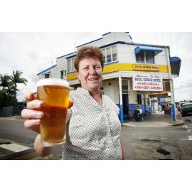 Kay Barbeler is the new owner of the Royal George Hotel in Rosewood, Ipswich, 4th January 2011