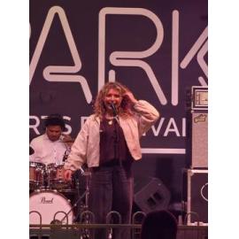 Paulina, performing on the main stage, SPARK festival, Tulmur Place, Ipswich, July 2026