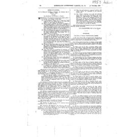1953 Ipswich Planning Scheme - Government Gazette Notice